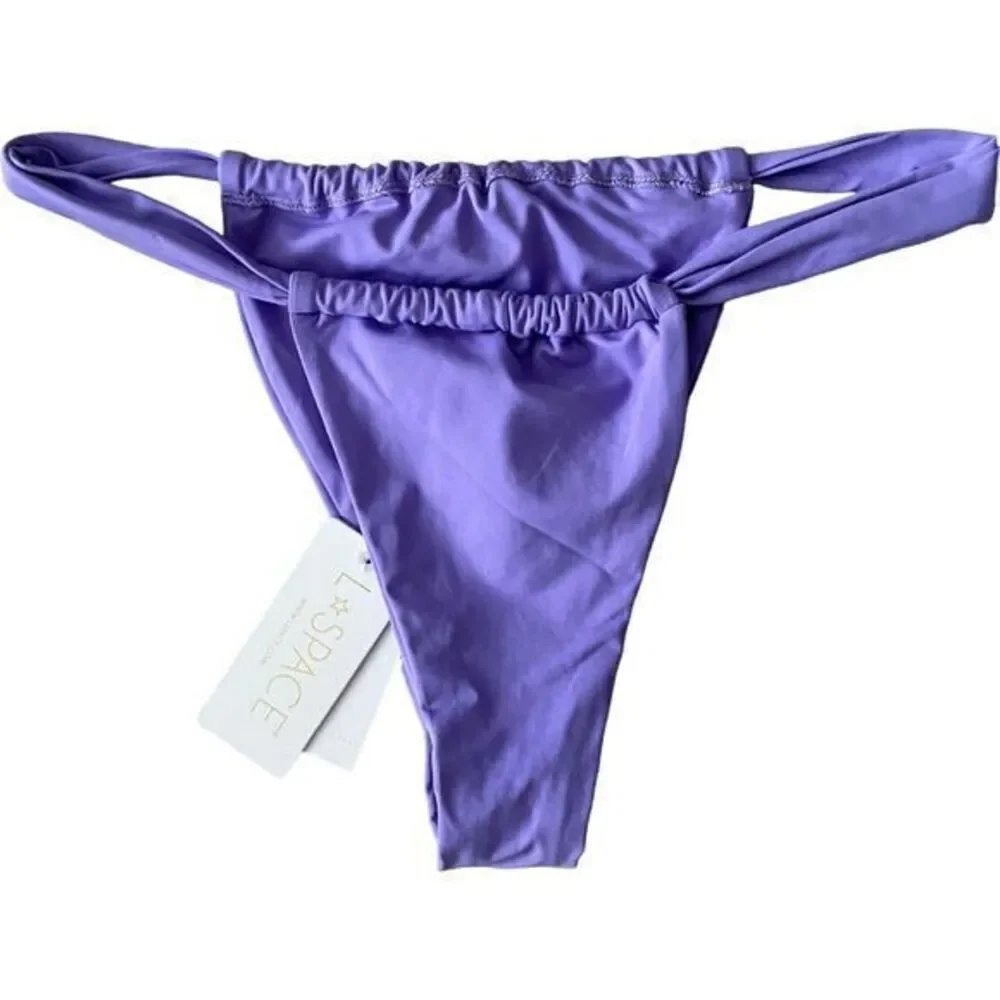 L Space Siren Bikini‎ Top D Cup Gina Bitsy Bikini Bottom Large Amethyst Purple